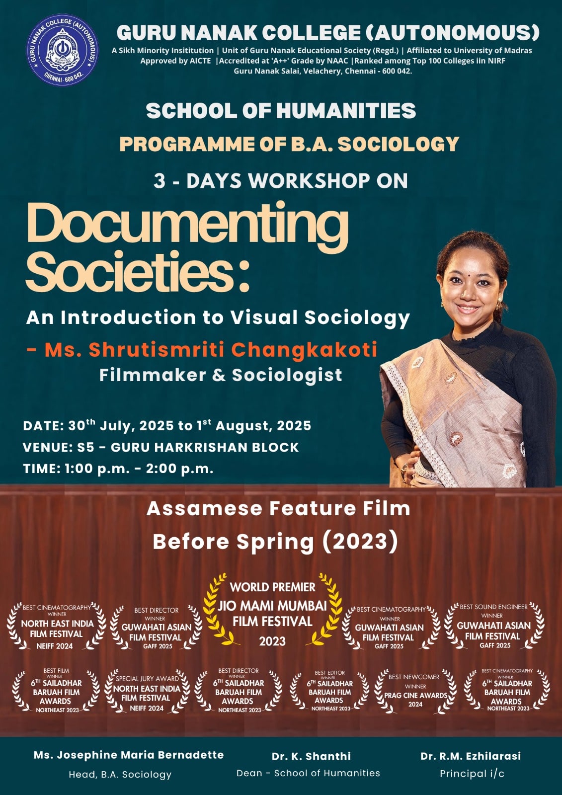 Programme of B.A. Sociology organises 3 - Day Workshop on Documenting Societies: An Introduction to Visual Sociology