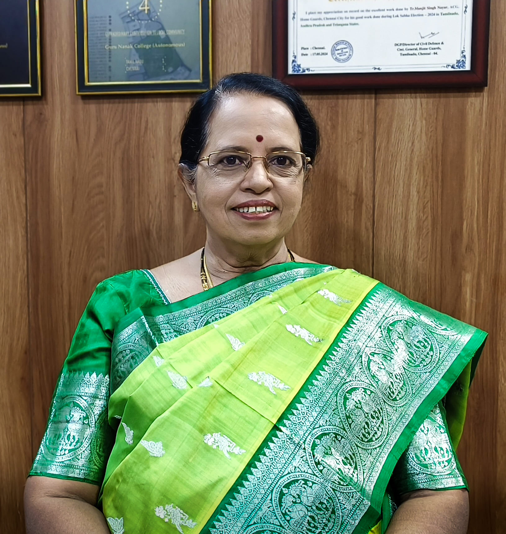 Guru Nanak College Advisor, Dr. Marlene Morais