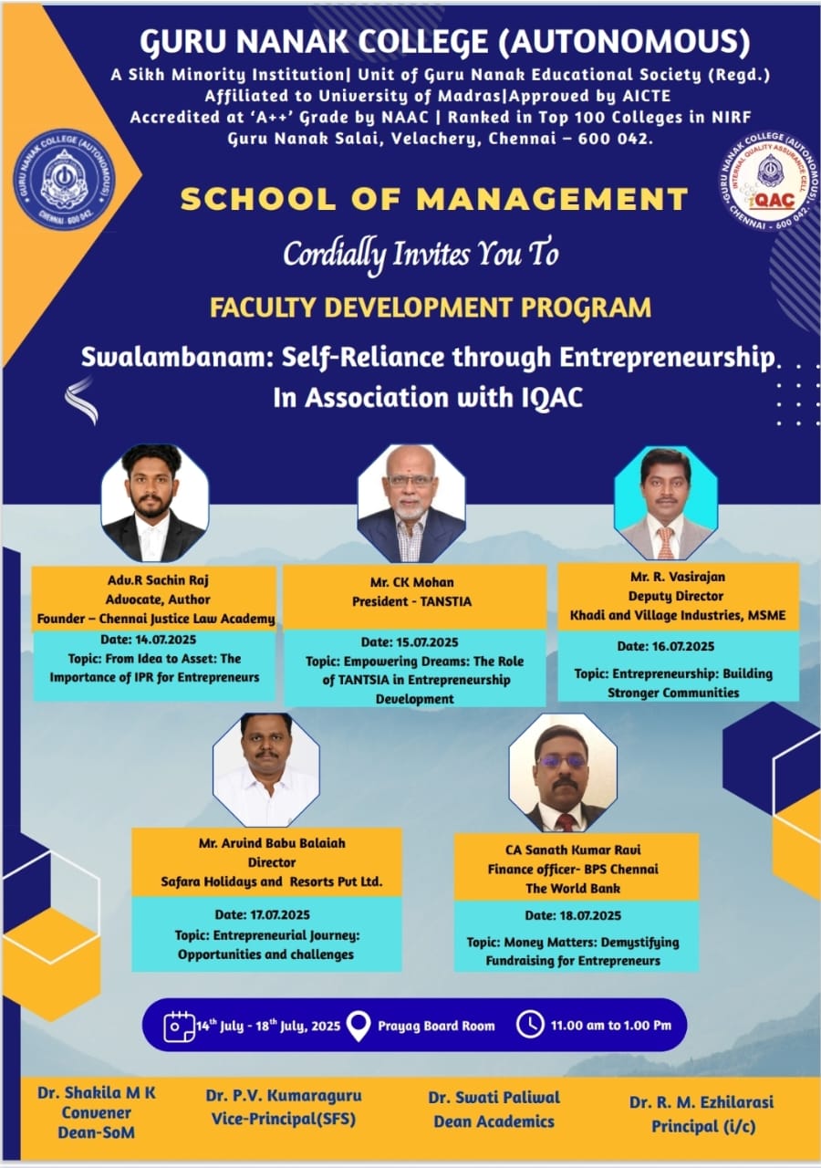 School of Management organises FDP 2025