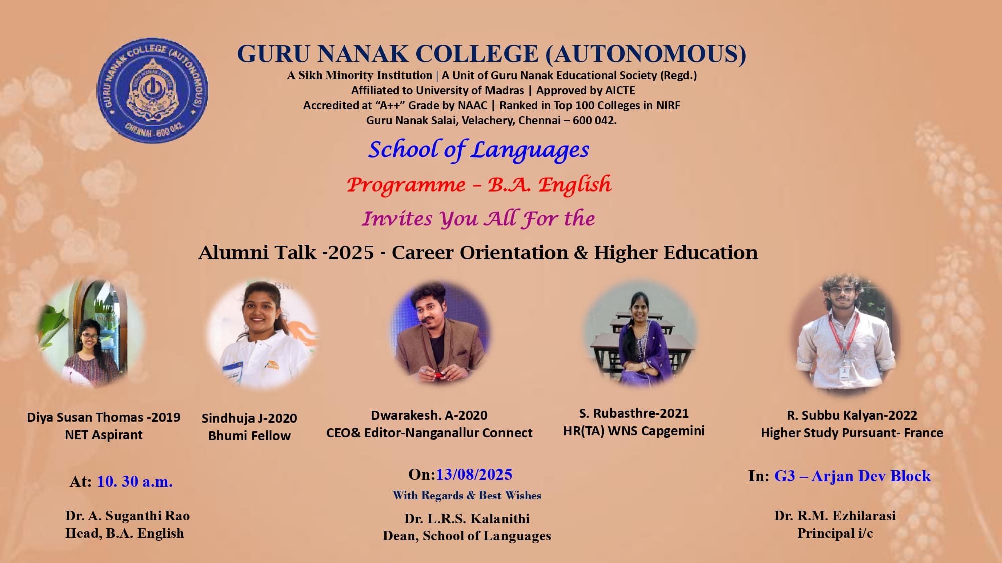 Programme of BA English organises Alumni Talk.