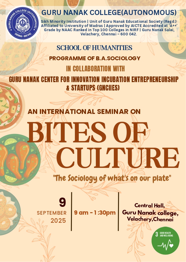 Programme of B.A. Sociology organises International Seminar on Bites of Culture