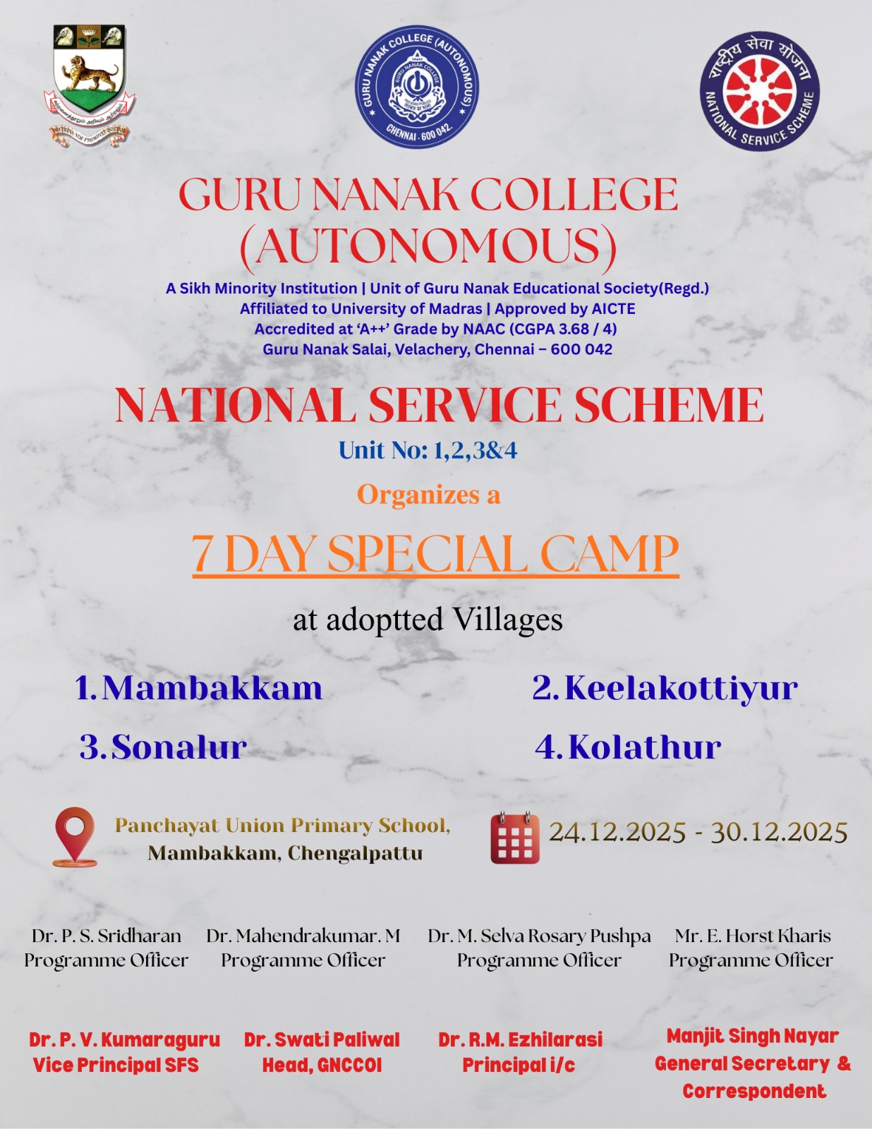 NSS organises 7 Day Special Camp