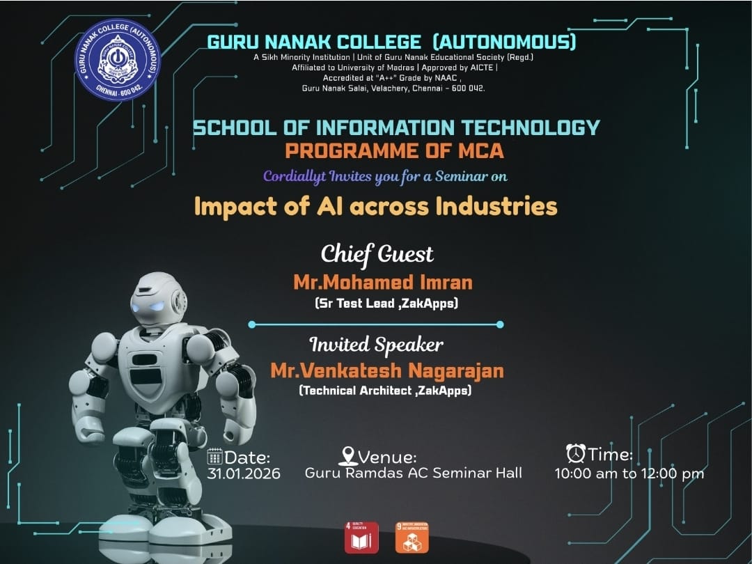 Programme of MCA organises Seminar on Impact of AI across industries