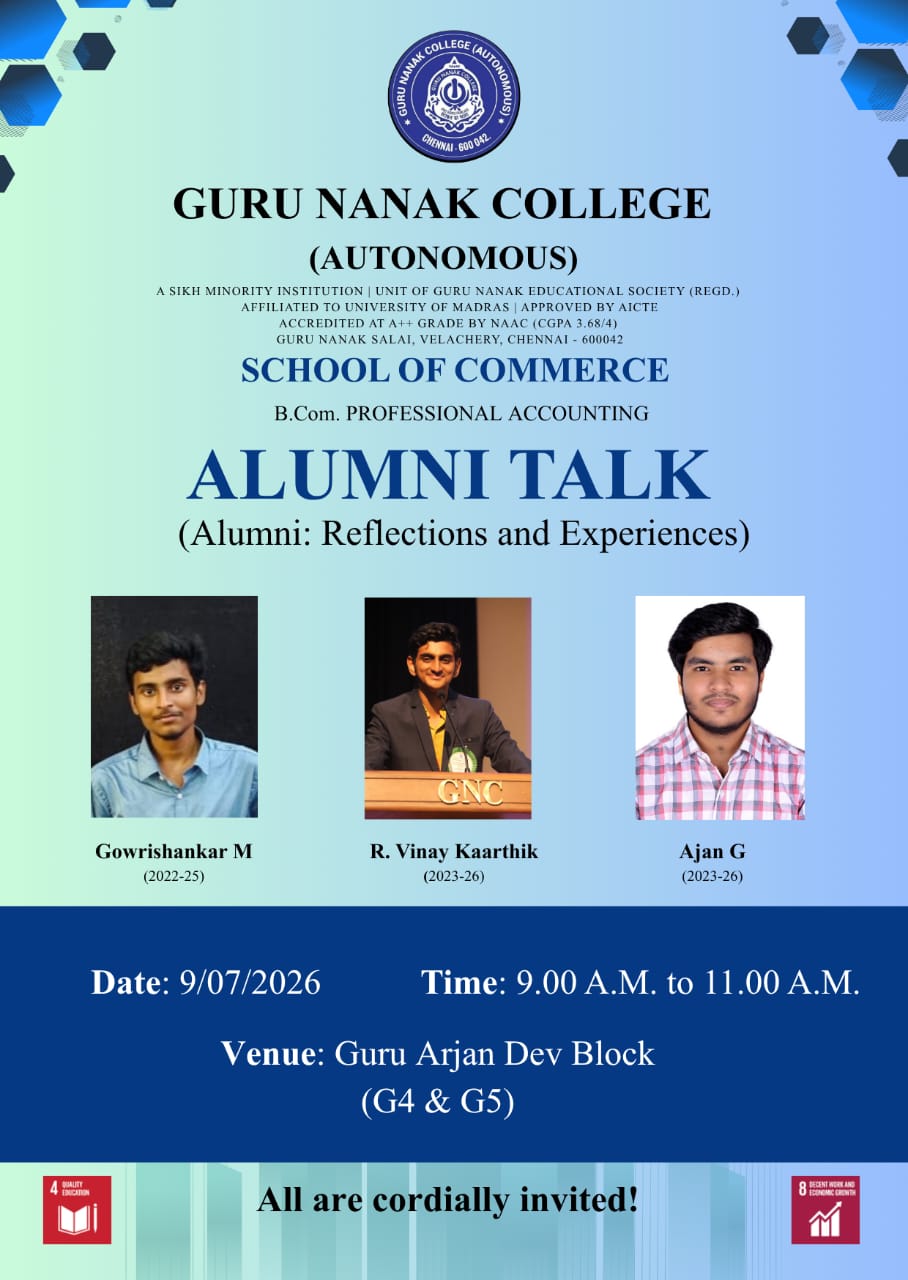 B.Com Professional Accounting organises Alumni talk
