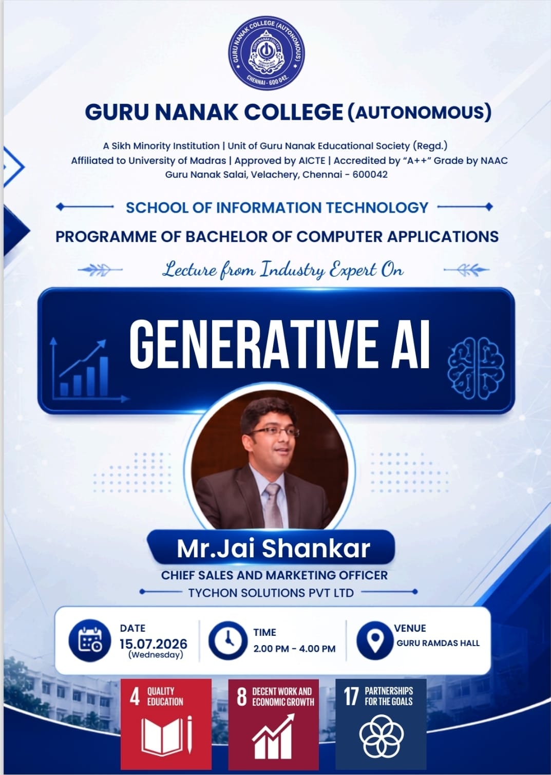 Programme of BCA invites Industry expert to lecture on Generative AI