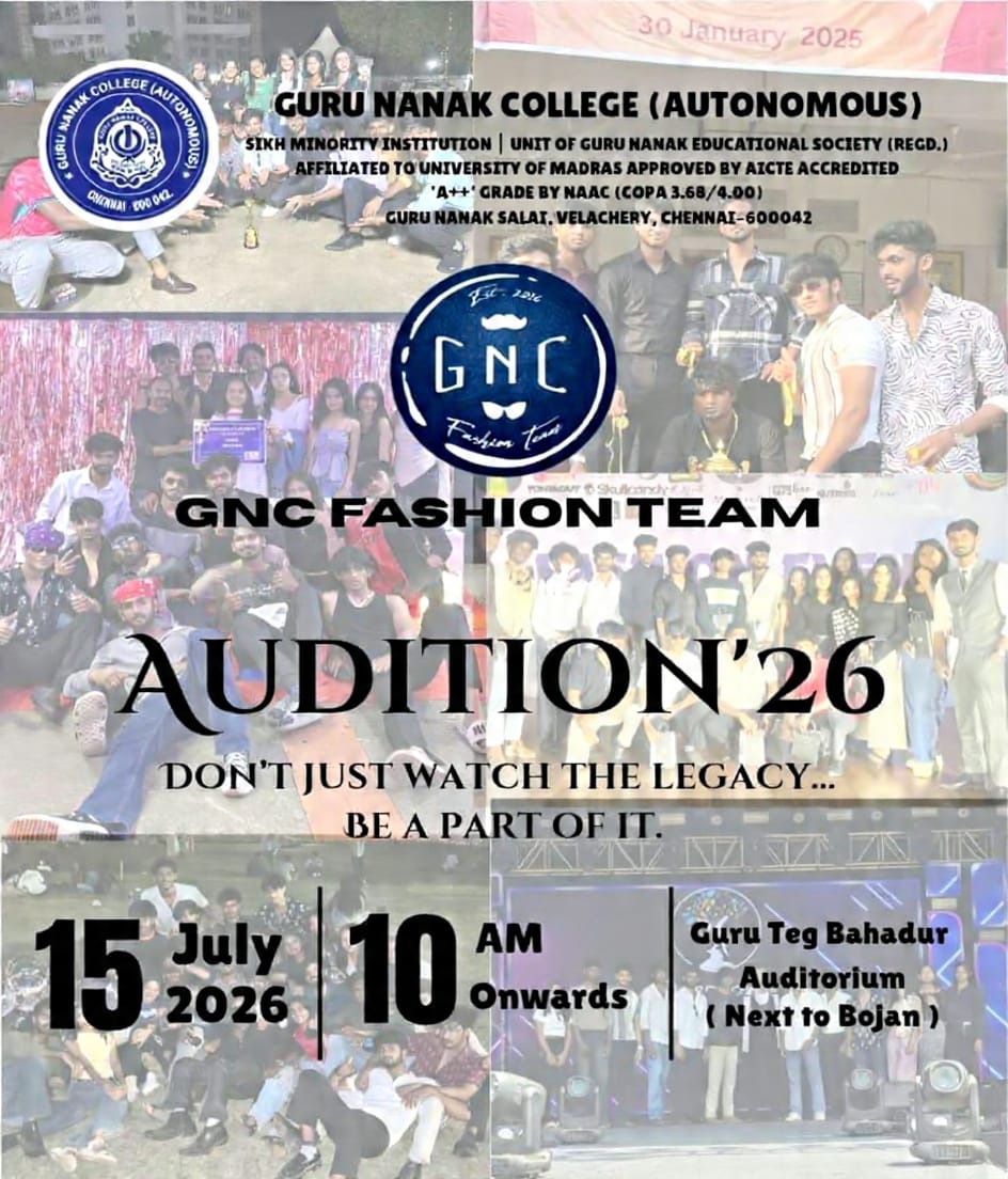 GNC Fashion Team audition 2026 -27