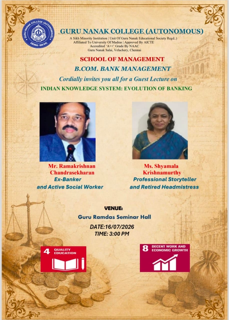 BCom BM organises Lecture on IKS - Evolution of Banking