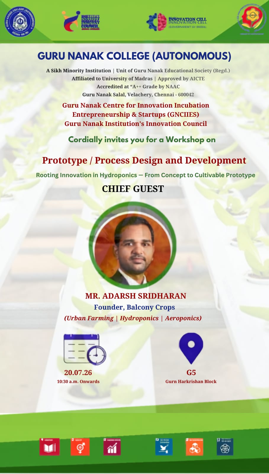 GNCIIES organises workshop on Prototype/Process design and development