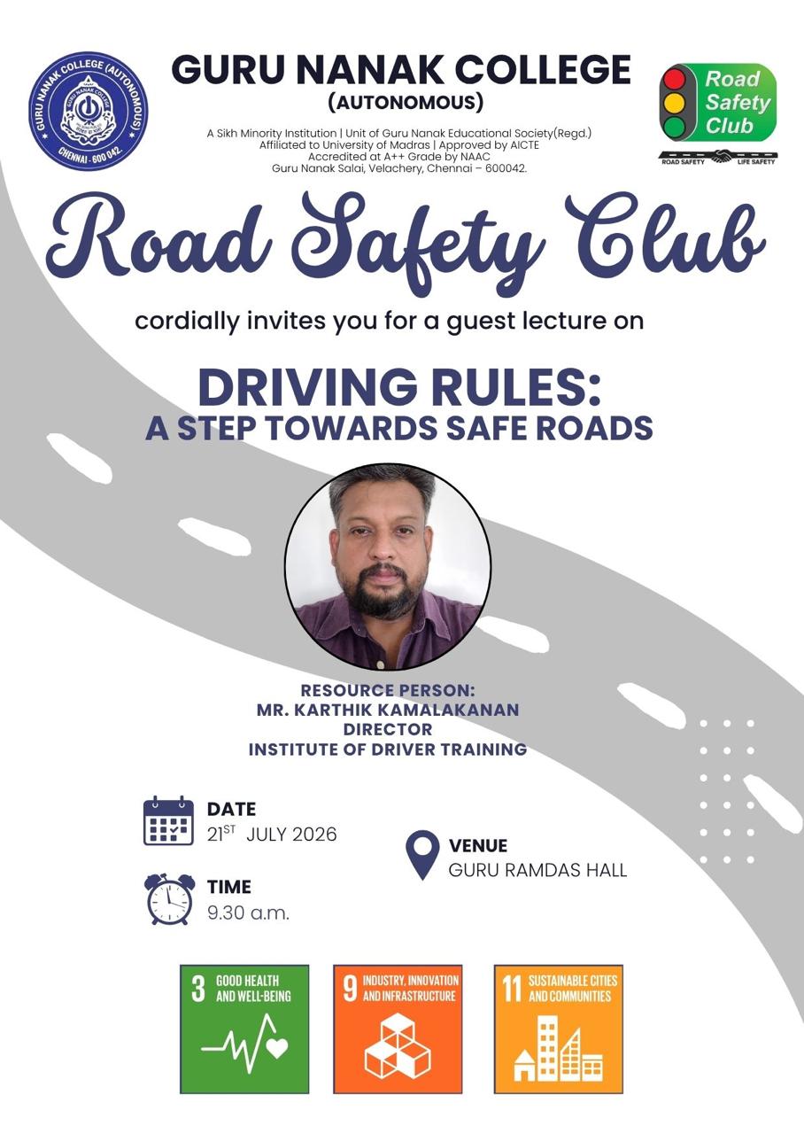Road safety club organises Lecture.on Driving rules