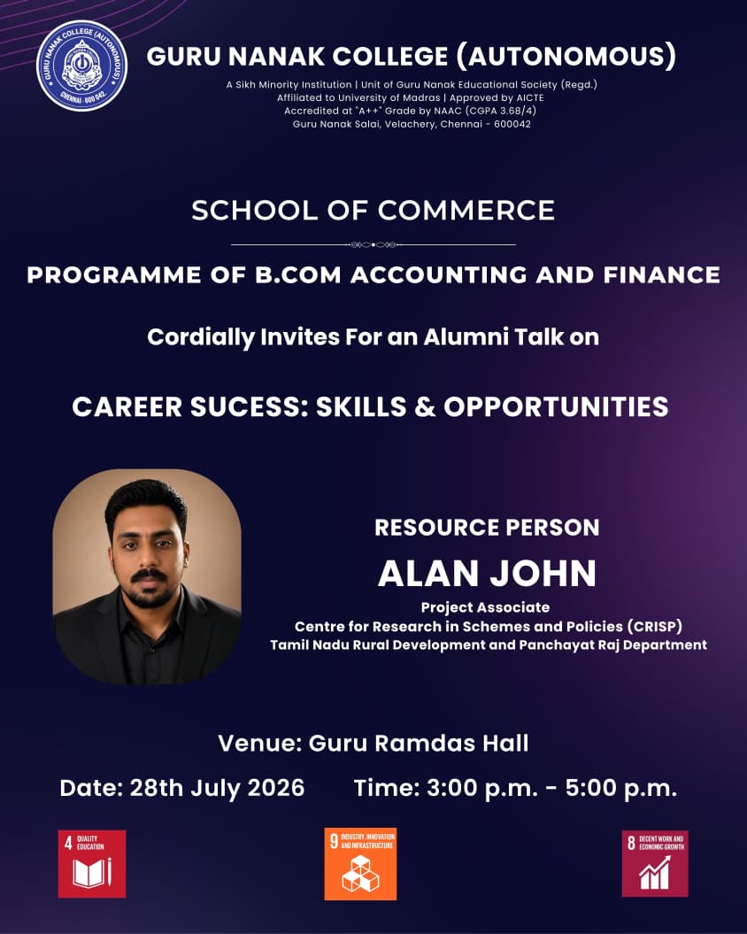 BCom A&F organises Alumni talk