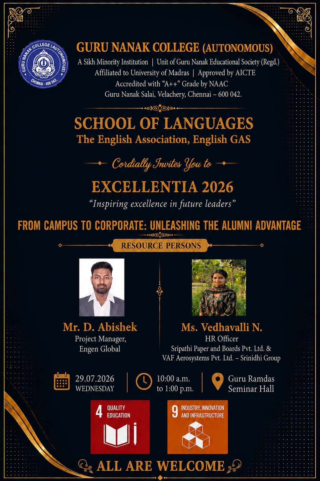 The English Association - GAS  organises Excellentia 2026