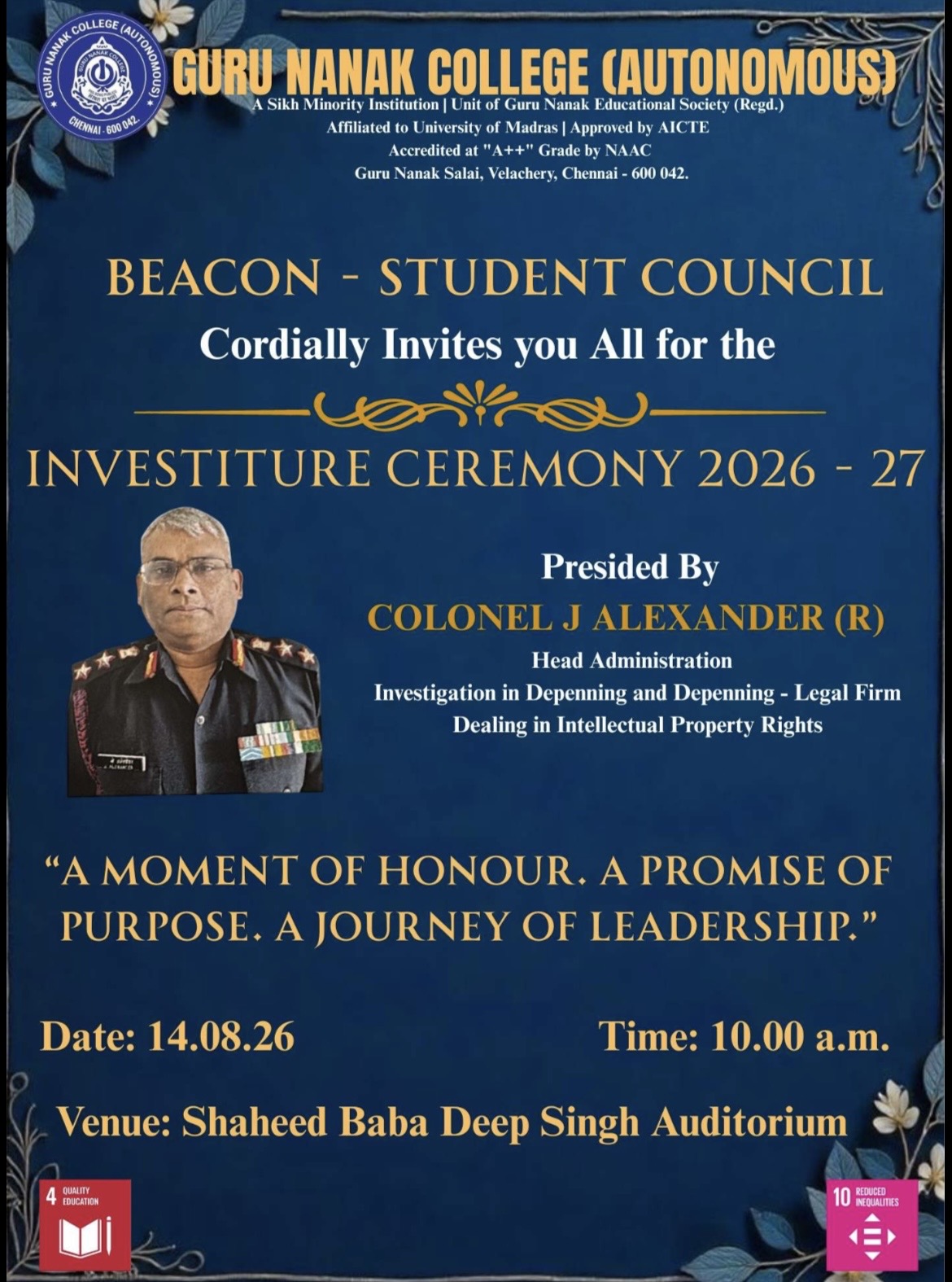 Investiture ceremony 2026