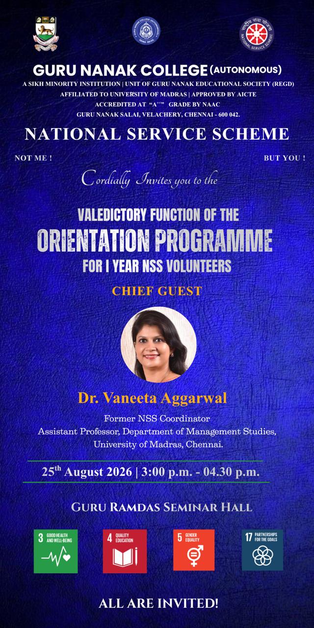NSS - Orientation Valedictory
