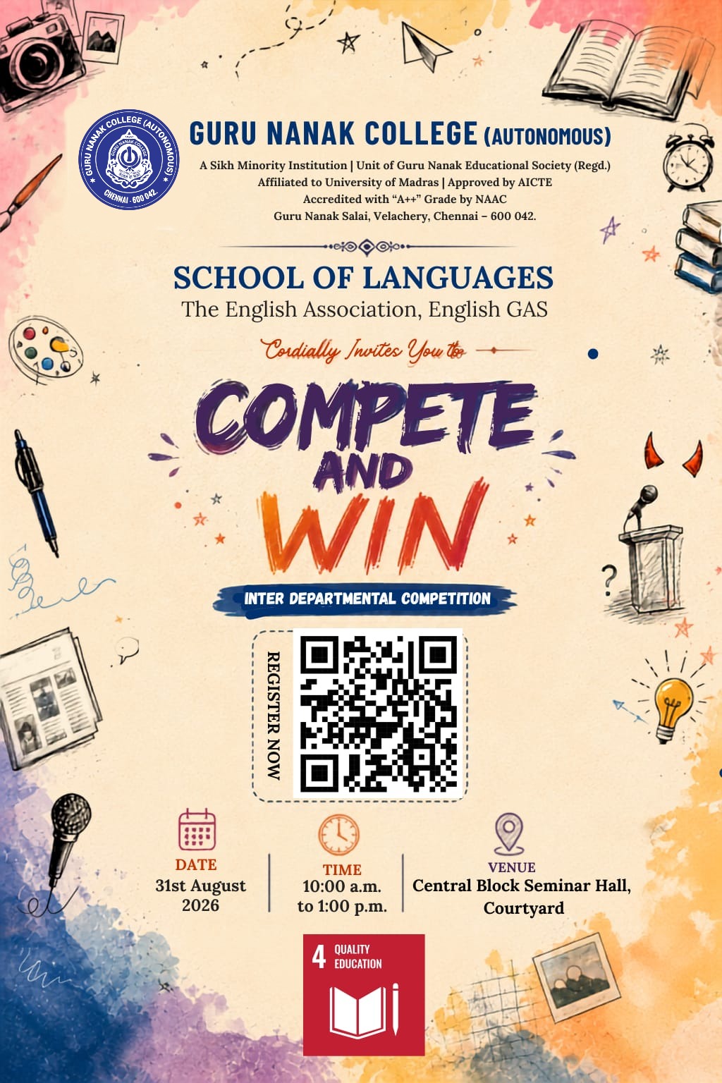 The English Association organises Inter Departmental Competitions.