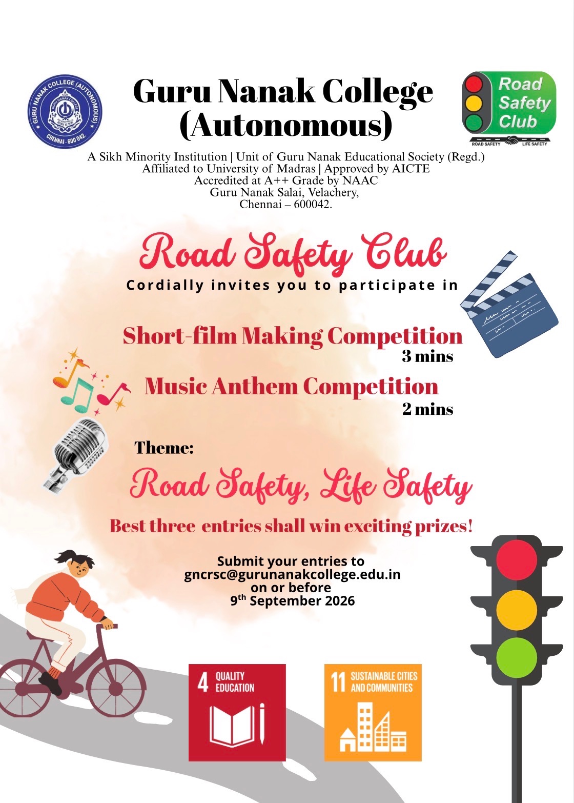 Road safety club organises competitions