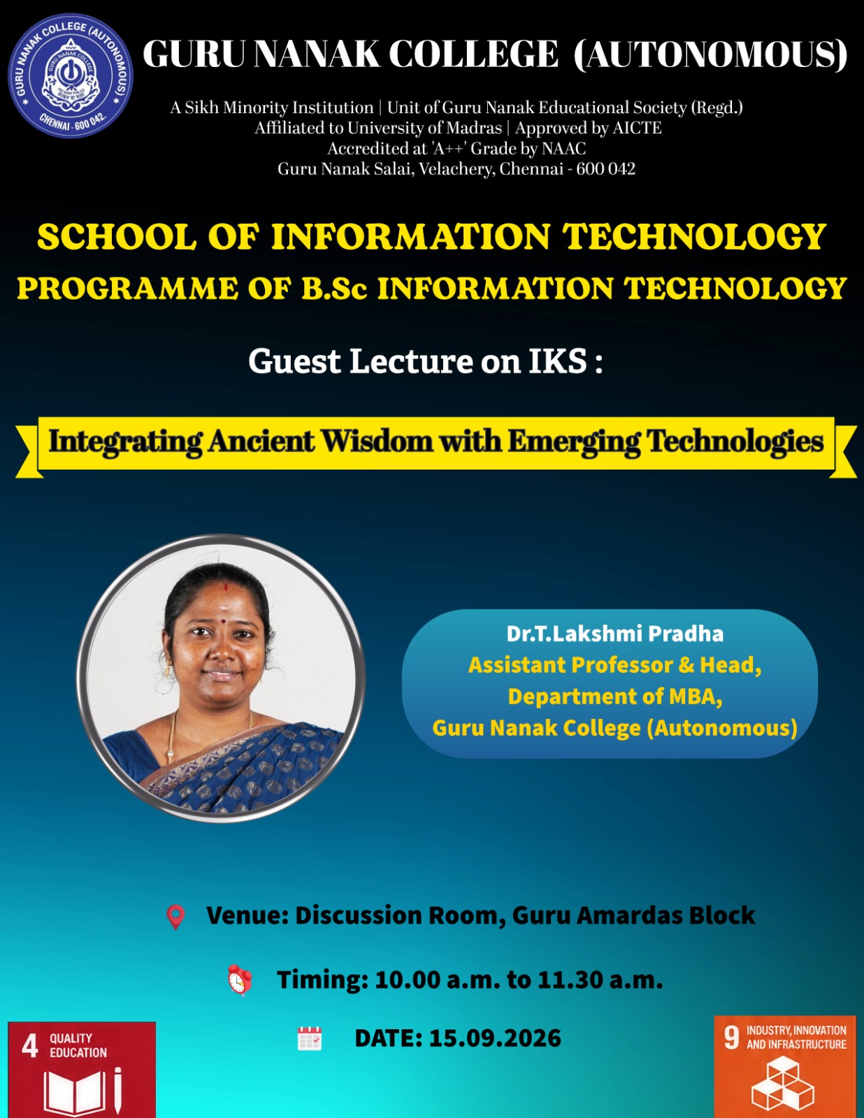 B.Sc.IT organises Guest lecture on IKS