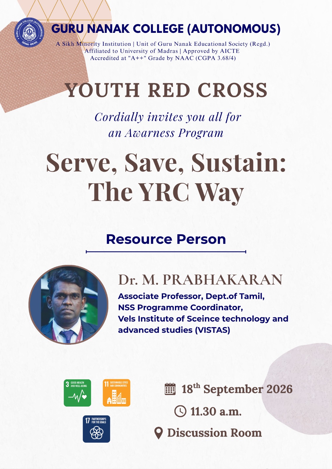 Youth Red Cross organises Awareness Programme on Serve, Save, Sustain: The YRC way