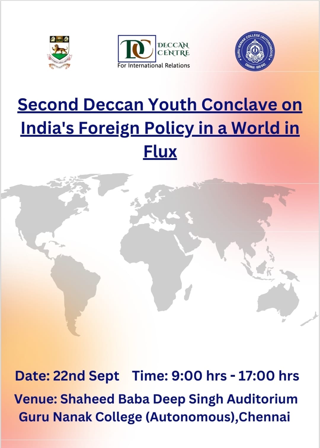 Second Deccan Youth Conclave on India's Foreign Policy in a World in Flux