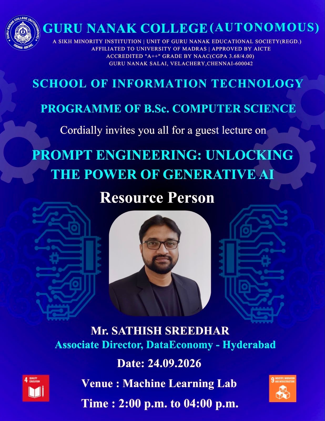 B.Sc. Computer Science organises Guest lecture on Prompt Engineering