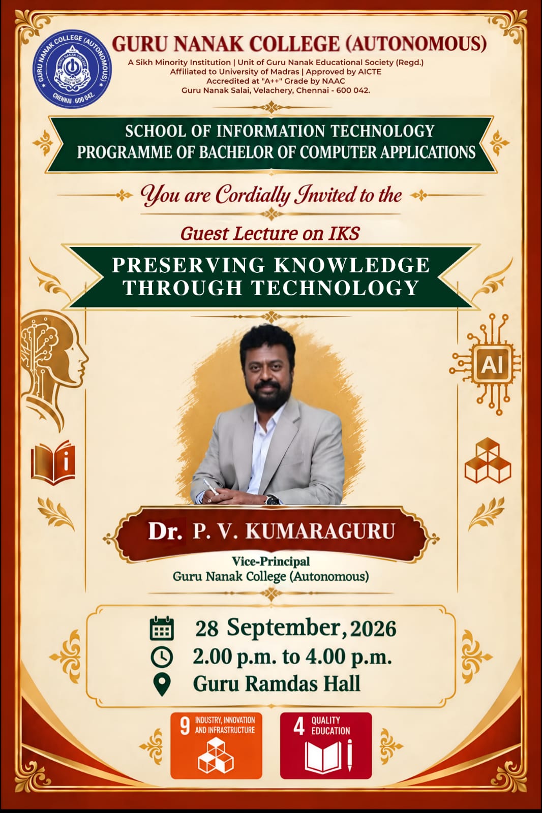 BCA organises Guest lecture on IKS