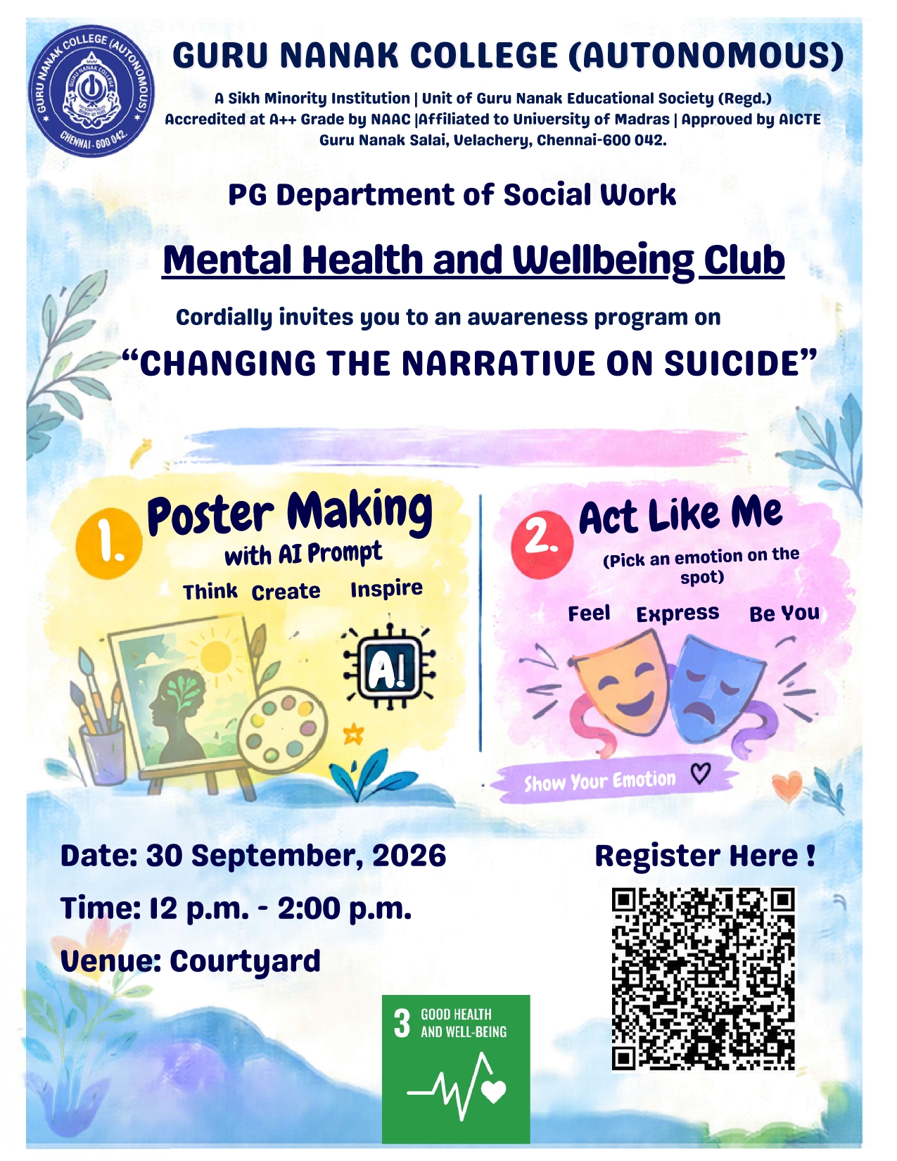 MSW organises Awareness Programme on Changing the Narrative on suicide