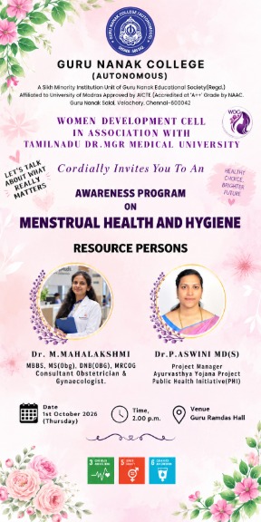 WDC organises Awareness Programme on Menstrual Health and Hygiene
